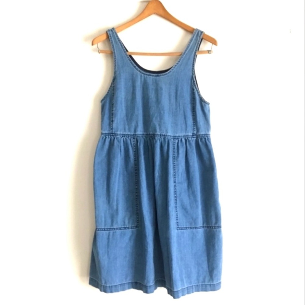 ARITZIA Wilfred Free Denim Tank Pocket Mini Dress